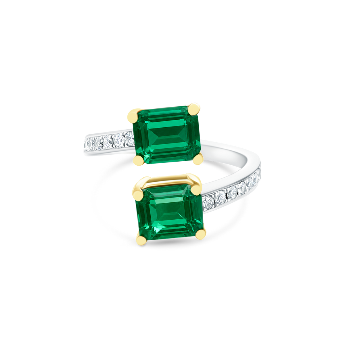 .27ct 18k Gold Diamond and Emerald Ring - SKU 200-1778