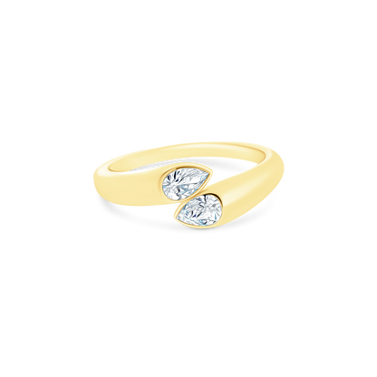 .50ct 14k Yellow Gold Diamond Bypass Ring - SKU 130-1944