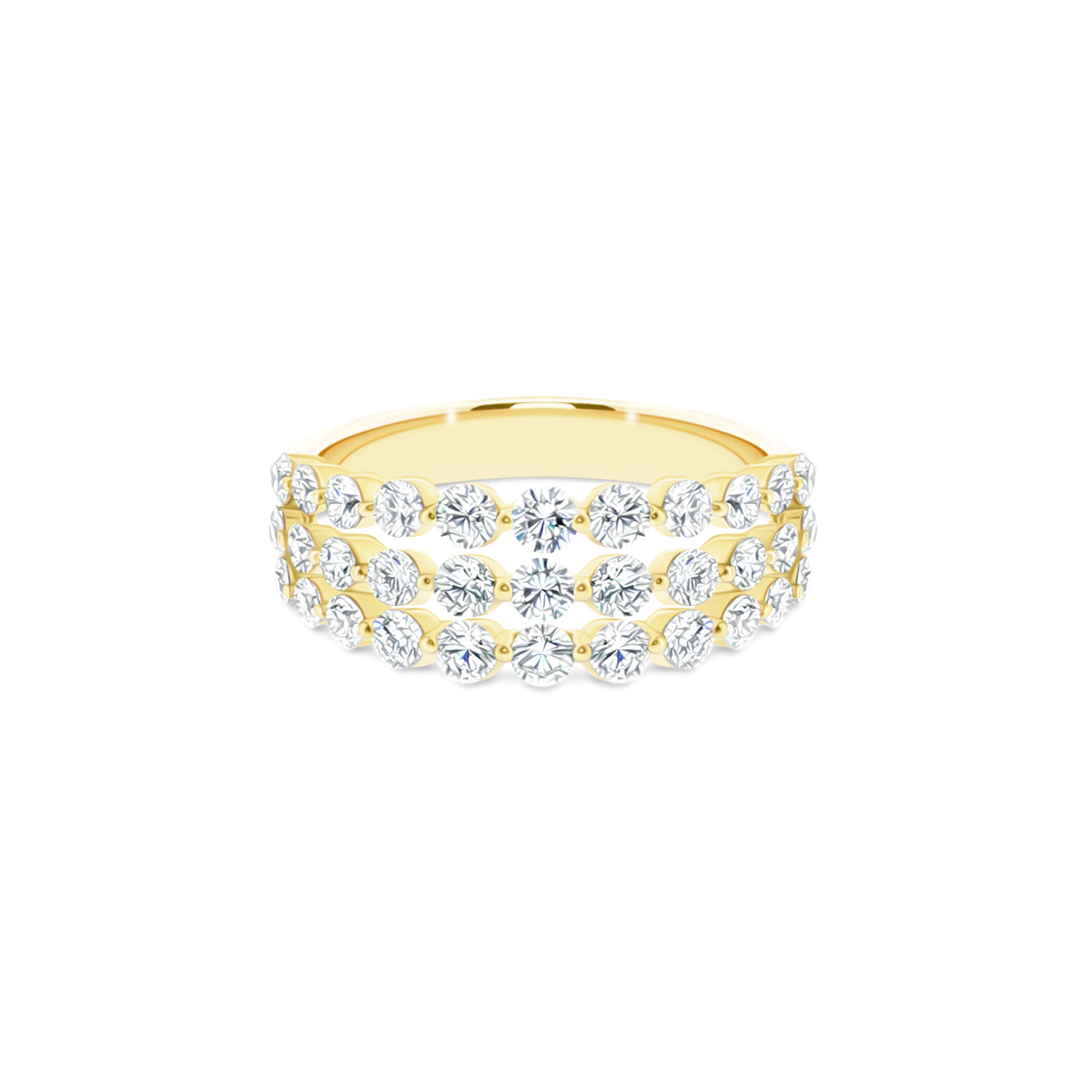 .80ct 14k Yellow Gold Diamond Band - SKU 110-9114