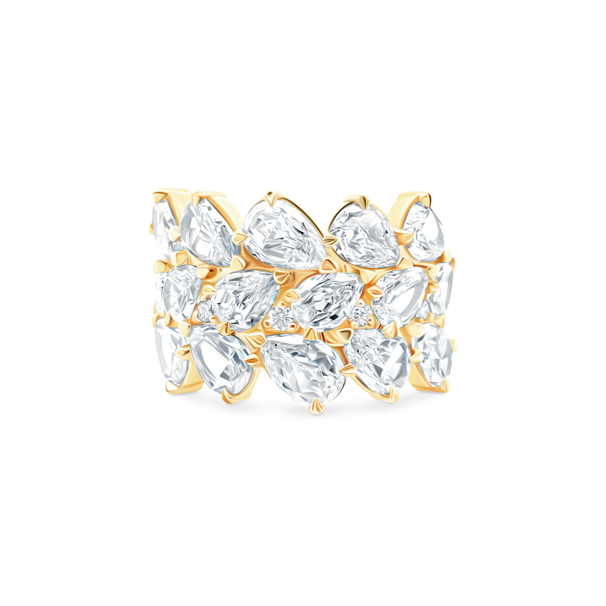 4.59ct 18k Yellow Gold Diamond Ring - SKU 130-2050