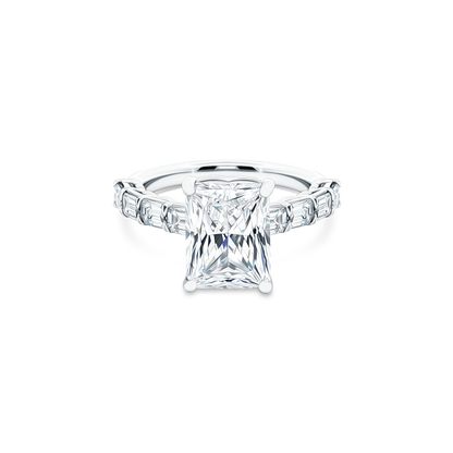 Precision Set Radiant Diamond Engagement Ring — photo 1 of 3