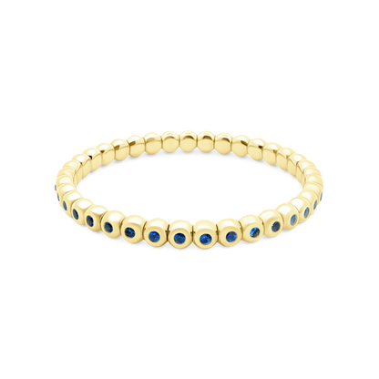 18k Yellow Gold Sapphire Stretch Bracelet — photo 1 of 2
