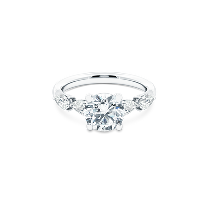 Precision Set Round Diamond Engagement Ring — photo 1 of 3