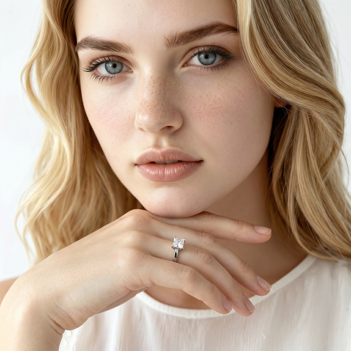 Tacori Princess Solitaire Diamond Engagement Ring — photo 2 of 3