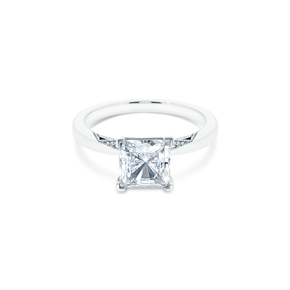 Tacori Princess Solitaire Diamond Engagement Ring — photo 1 of 3