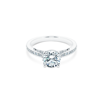 Tacori Round Diamond Channel Engagement Ring — photo 1 of 3