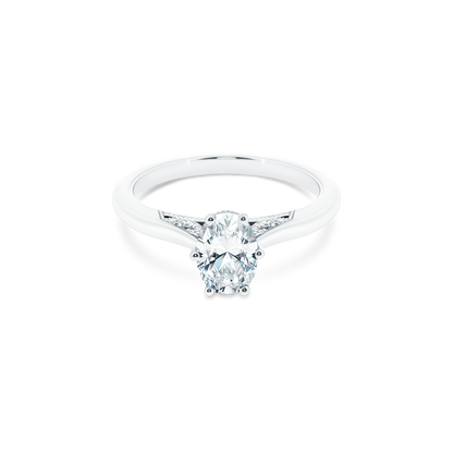 Tacori Oval Solitaire Diamond Engagement Ring — photo 1 of 3