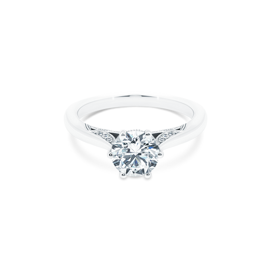 Tacori Round Solitaire Diamond Engagement Ring — photo 1 of 3