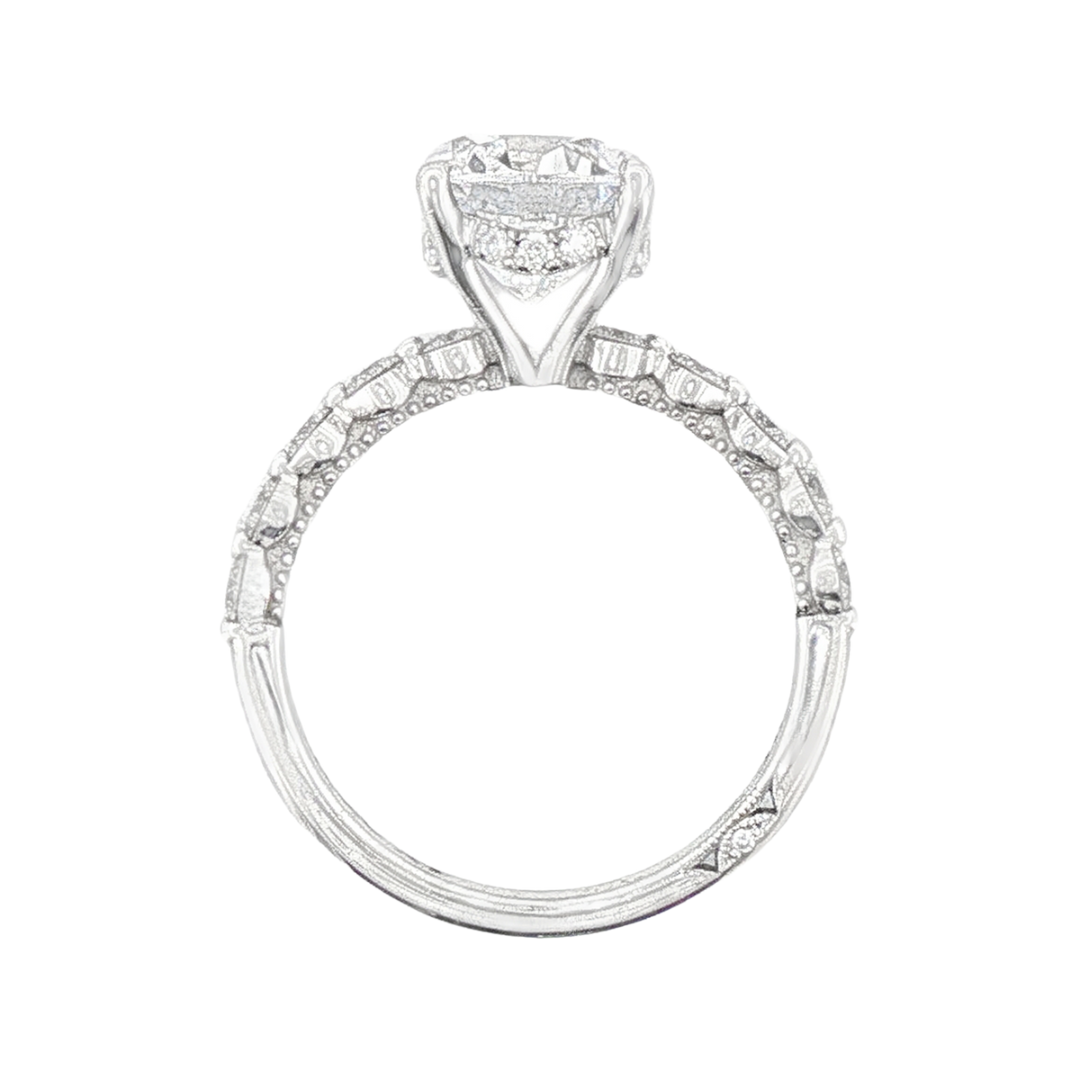 Tacori Round Solitaire Diamond Engagement Ring — photo 3 of 3