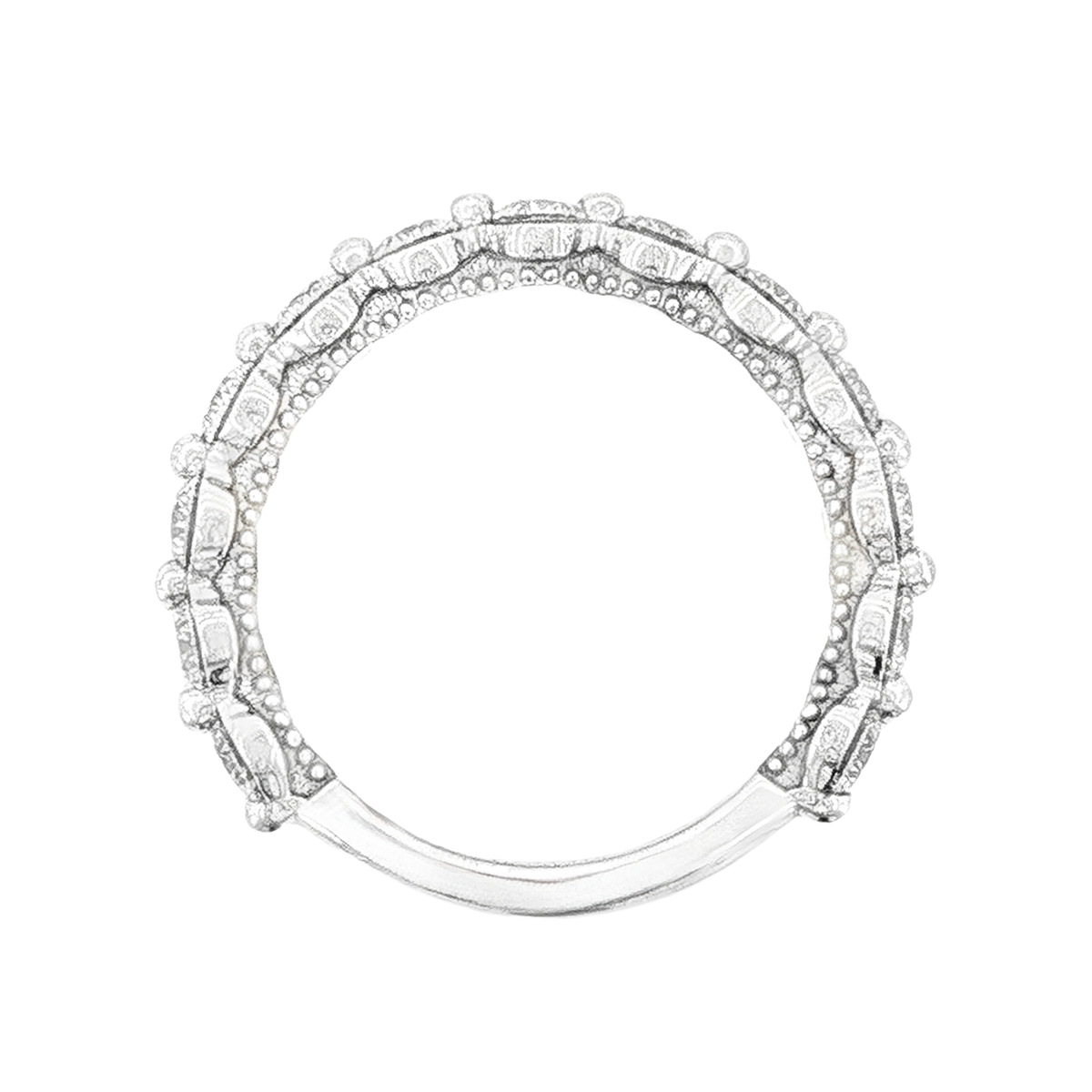Tacori Round Brilliant Cut Diamond Wedding Ring — photo 3 of 3