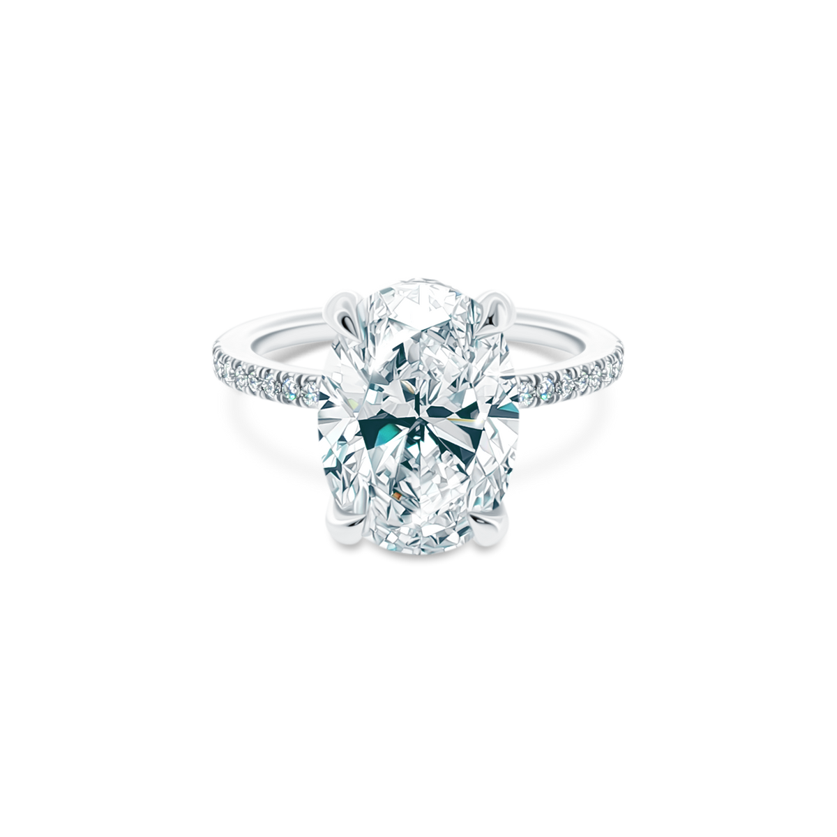 Tacori Oval Diamond Pave Engagement Ring — photo 1 of 3
