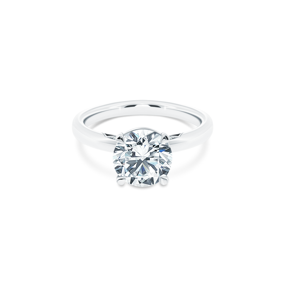 Tacori Round Solitaire Diamond Engagement Ring — photo 1 of 3