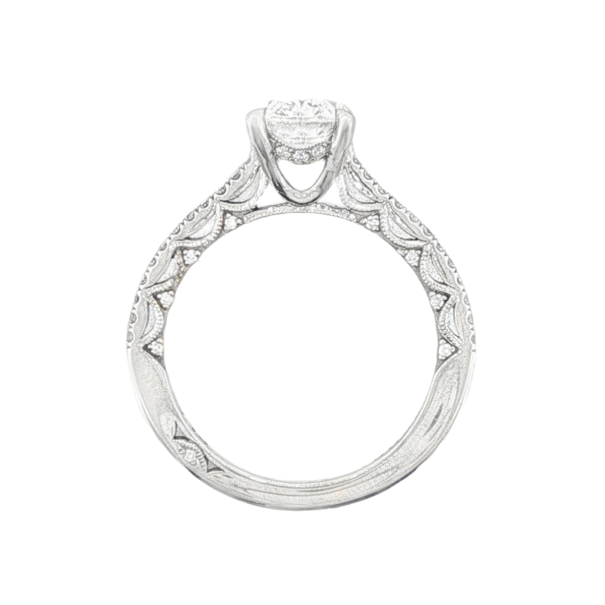 Tacori Oval Diamond Pave Engagement Ring — photo 3 of 3