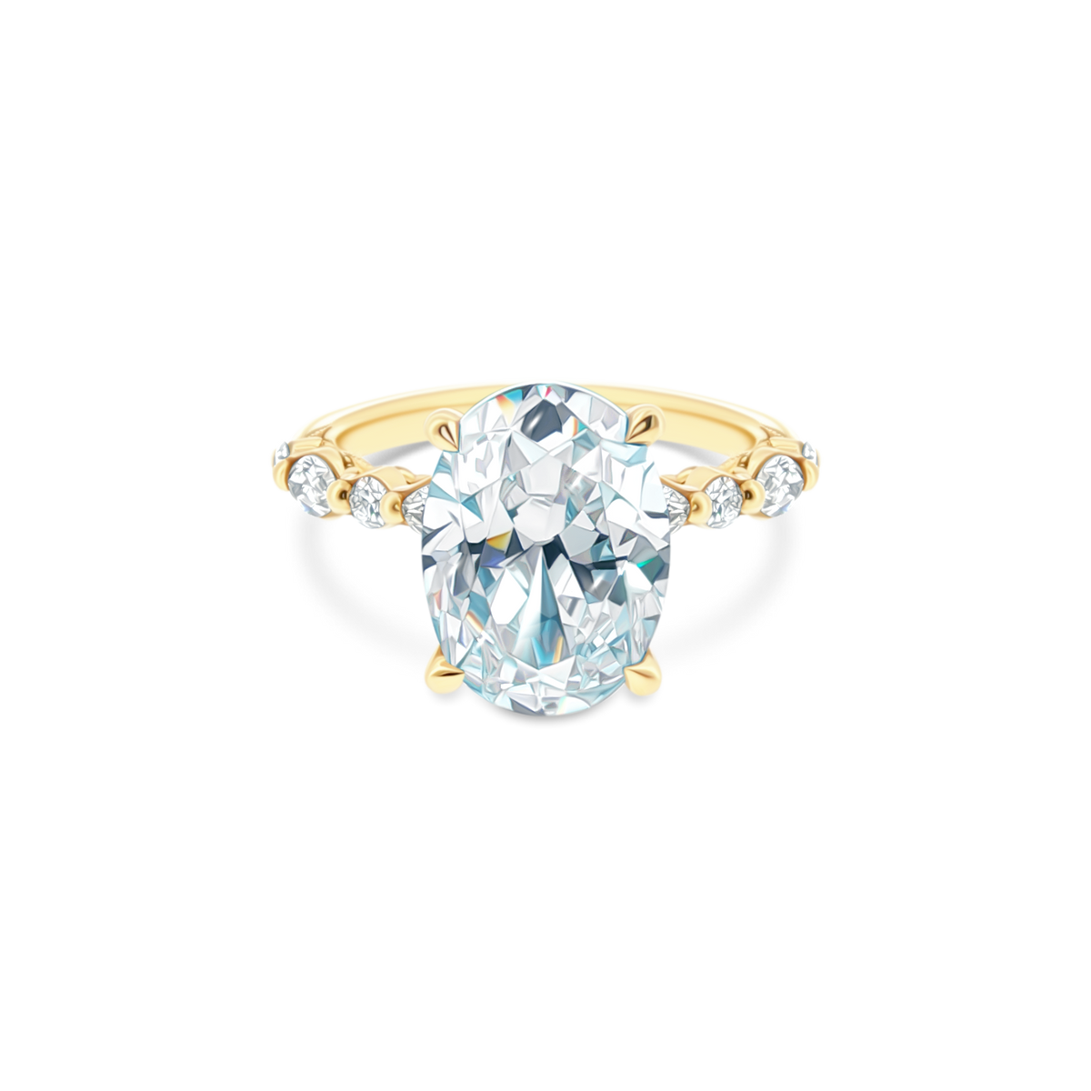 Tacori Oval Solitaire Diamond Engagement Ring — photo 1 of 3