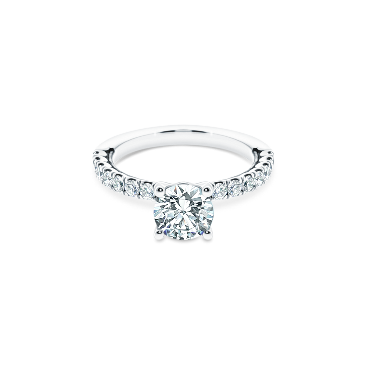 Tacori Round Diamond Pave Engagement Ring — photo 1 of 3