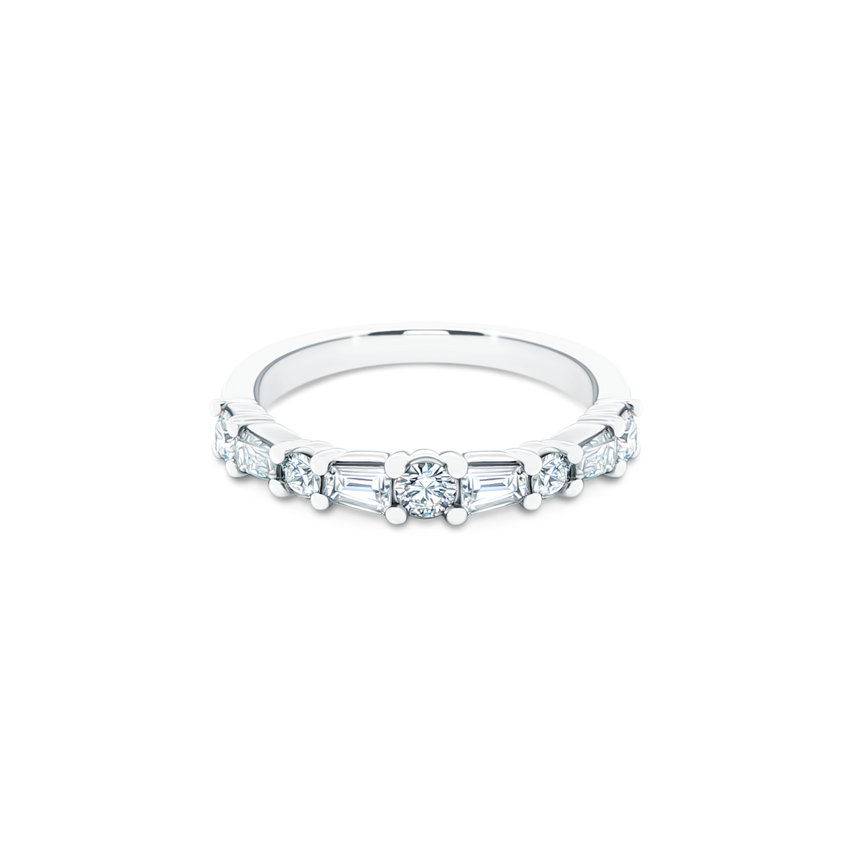 Christopher Designs Mixed Shape Diamond Wedding Ring — photo 1 of 3