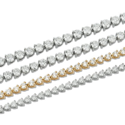 3.00 to 13.00ct Three Prong Diamond Tennis Bracelet — photo 1 of 3
