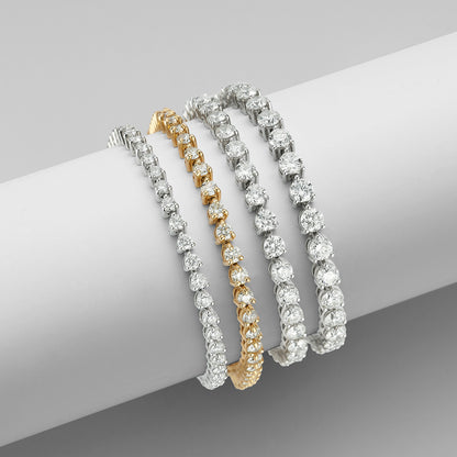 3.00 to 13.00ct Three Prong Diamond Tennis Bracelet — photo 3 of 3