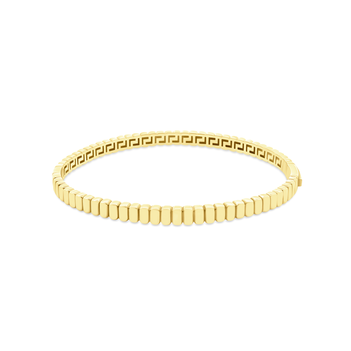 14k Yellow Gold Ribbed Bangle — photo 1 of 1