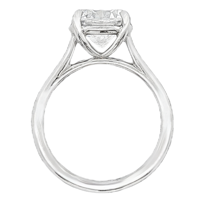 Precision Set Round Solitaire Diamond Engagement Ring — photo 3 of 3