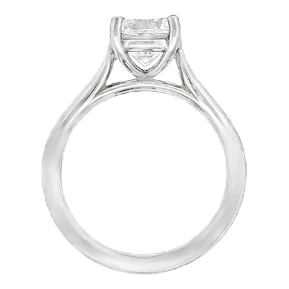 Precision Set Round Solitaire Diamond Engagement Ring — photo 2 of 2
