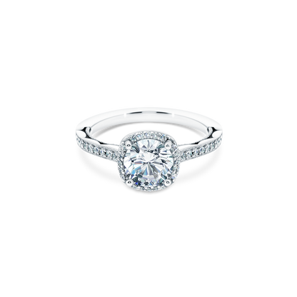 Tacori Round Diamond Halo Engagement Ring — photo 1 of 3