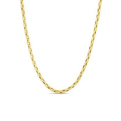 Roberto Coin 18k Yellow Gold Fine Gauge Oval Link Chain Necklace — photo 1 of 1