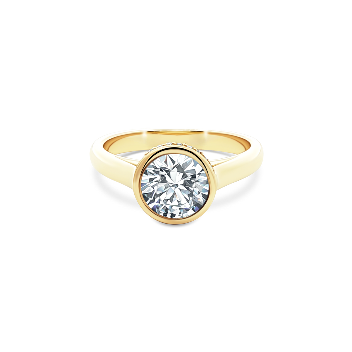 Signature Round Solitaire Diamond Engagement Ring — photo 1 of 3