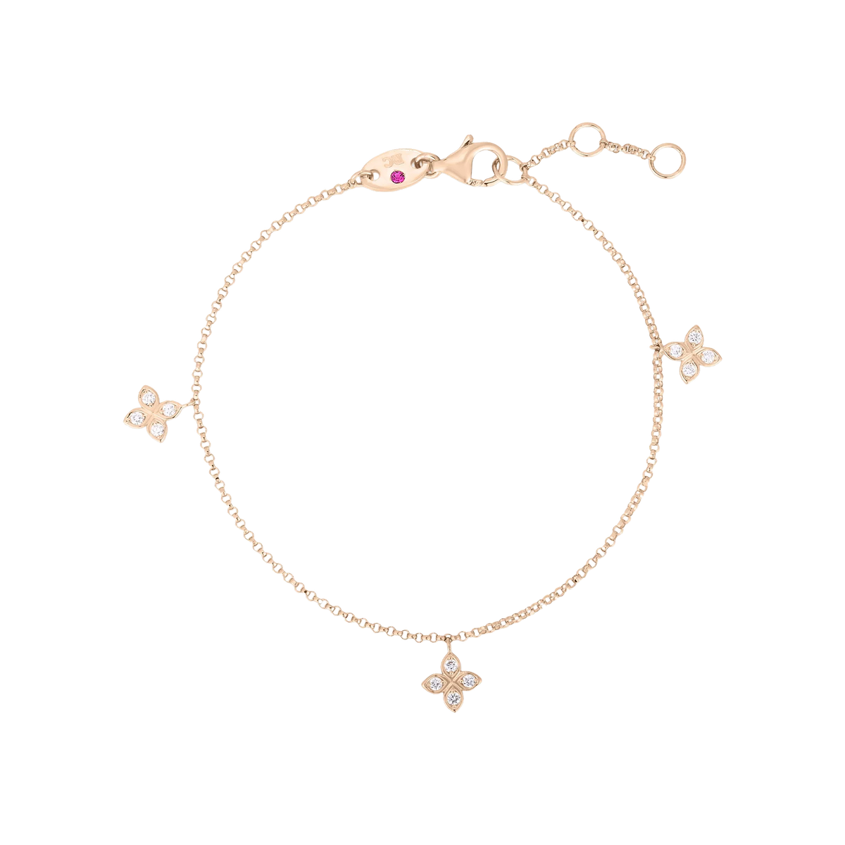 Roberto Coin Love In Verona Dangling Flower Station Bracelet — photo 3 of 3