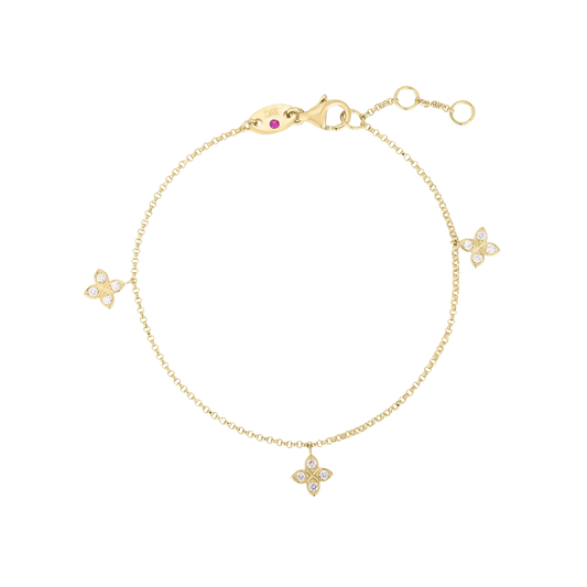 Roberto Coin Love In Verona Dangling Flower Station Bracelet — photo 1 of 3