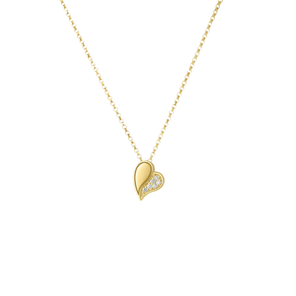 Roberto Coin 18K Yellow Gold Diamond Heart Necklace — photo 1 of 1