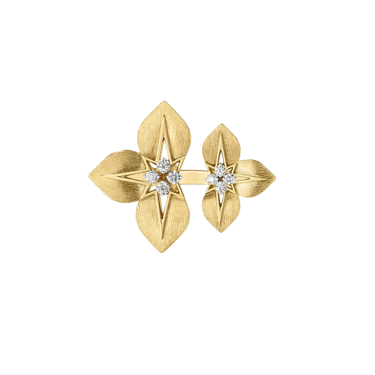 Roberto Coin 18K Yellow Gold Diamond Princess Ring — photo 1 of 1