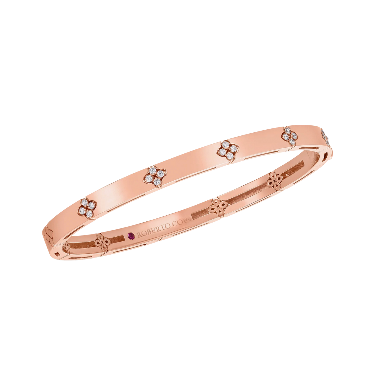 Roberto Coin Love in Verona 18K Gold Diamond Accent Bangle — photo 1 of 3