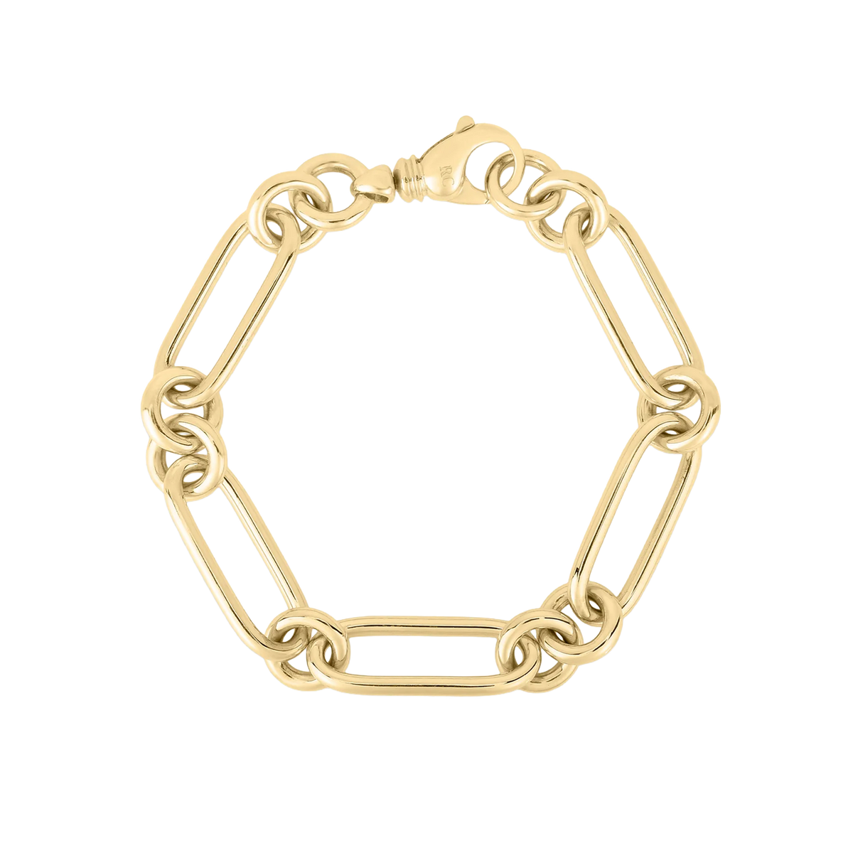 Roberto Coin 18K Yellow Gold Classic Bold Alternating Link Bracelet — photo 1 of 1