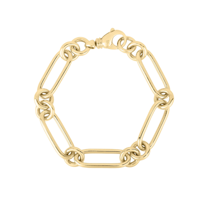 Roberto Coin 18K Yellow Gold Classic Bold Alternating Link Bracelet — photo 1 of 1