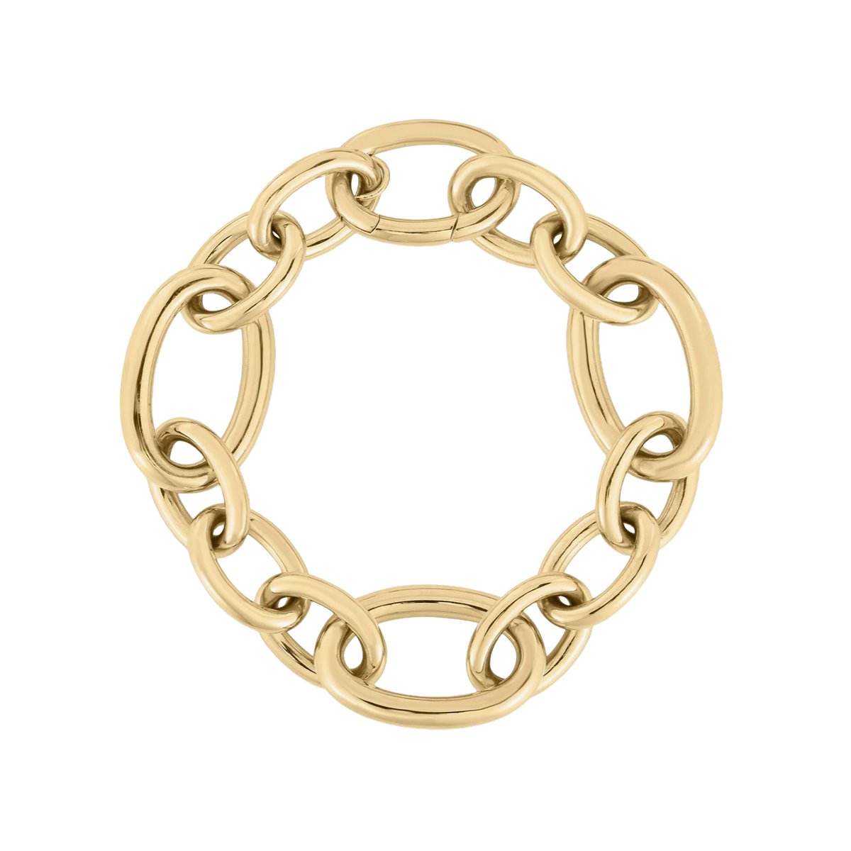 Roberto Coin 18K Yellow Gold Alternating Oval and Round Link Chain Bracelet — photo 1 of 1