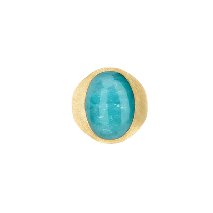 Nanis Anice Boules Ring 18K Yellow Gold, Amazonite & Rock Crystal — photo 1 of 2