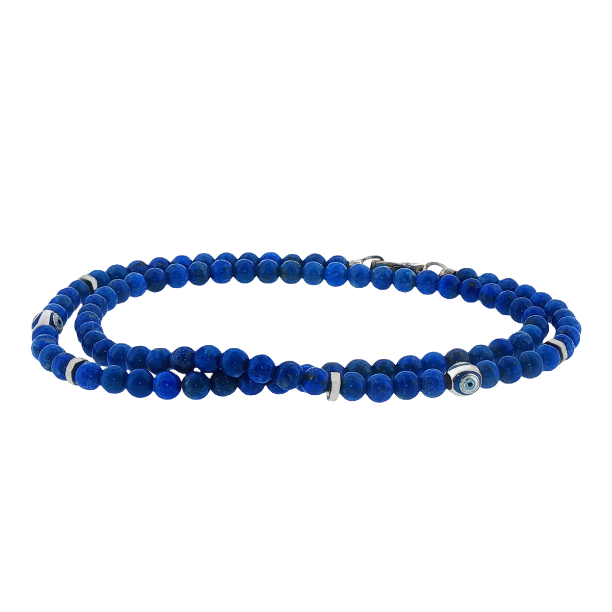 Tateossian Bead Evil Eye Bracelet with Rhodium Plated Sterling Silver — photo 1 of 1