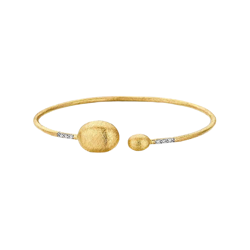 Nanis 18k Yellow Gold Diamond Cuff Bracelet — photo 1 of 2