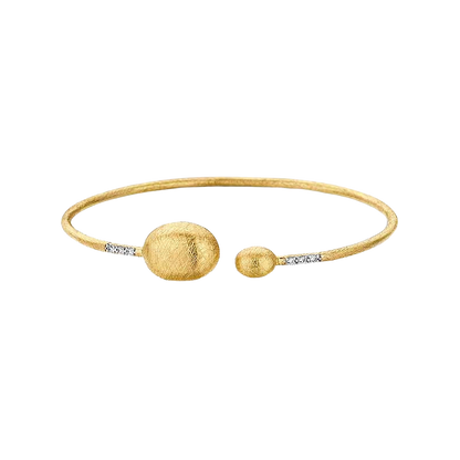 Nanis 18k Yellow Gold Diamond Cuff Bracelet — photo 1 of 2