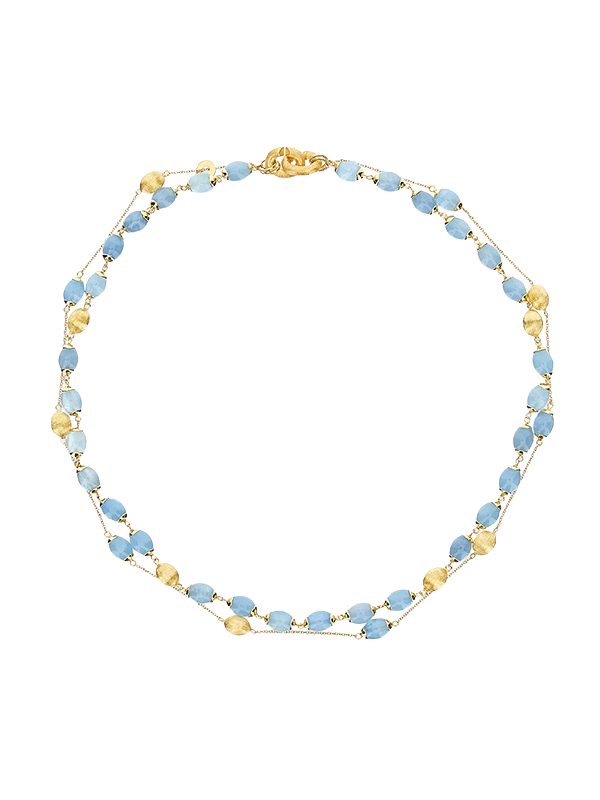 Nanis 18k Yellow Gold Aquamarine 3 In 1 Necklace — photo 1 of 4