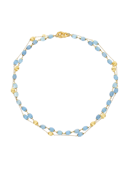 Nanis 18k Yellow Gold Aquamarine 3 In 1 Necklace — photo 1 of 4