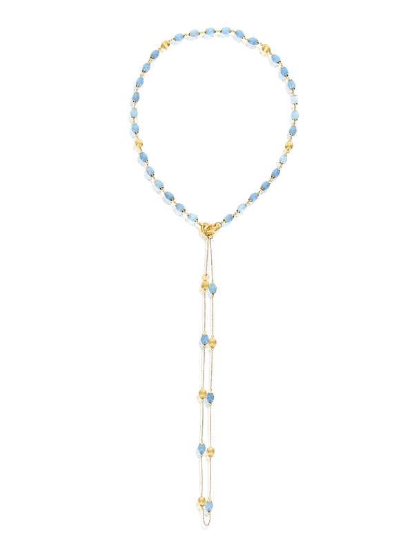 Nanis 18k Yellow Gold Aquamarine 3 In 1 Necklace — photo 3 of 4