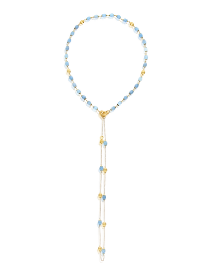 Nanis 18k Yellow Gold Aquamarine 3 In 1 Necklace — photo 3 of 4