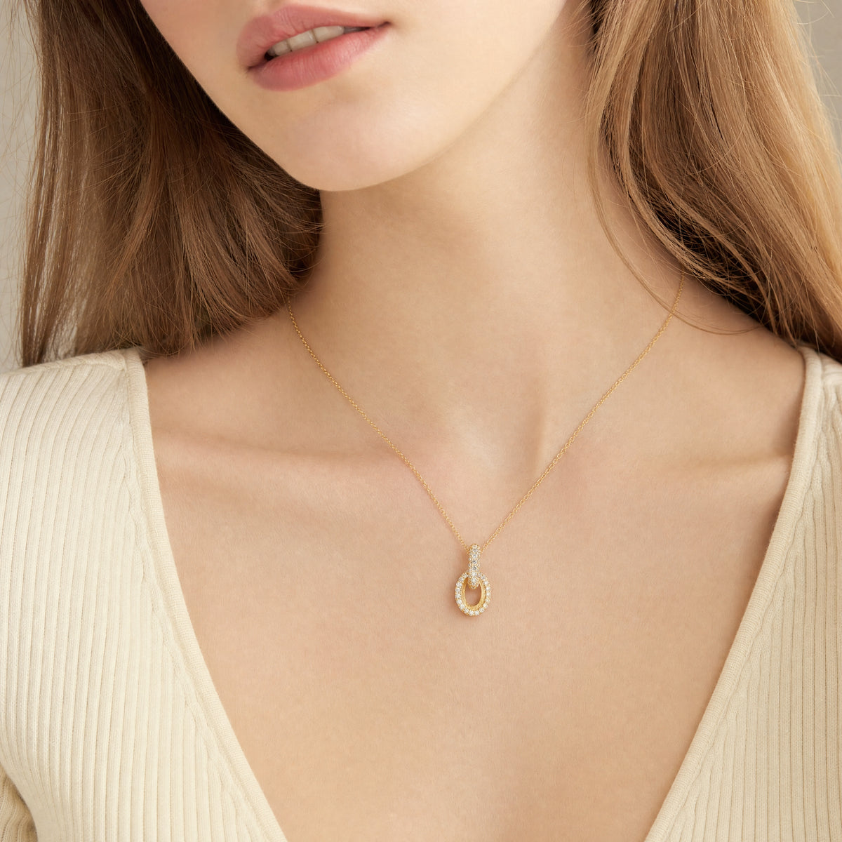 Nanis 18k Yellow Gold Diamond Necklace — photo 2 of 2