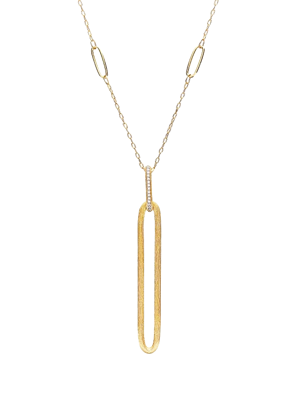 Nanis 18k Yellow Gold Long Diamond Necklace — photo 1 of 3