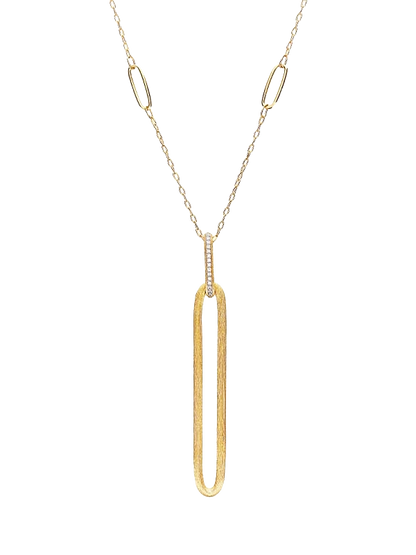 Nanis 18k Yellow Gold Long Diamond Necklace — photo 1 of 3