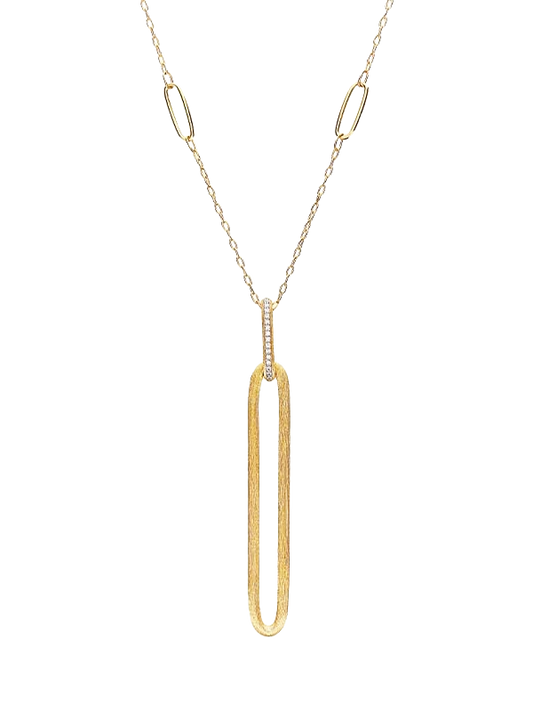Nanis 18k Yellow Gold Long Diamond Necklace — photo 1 of 3