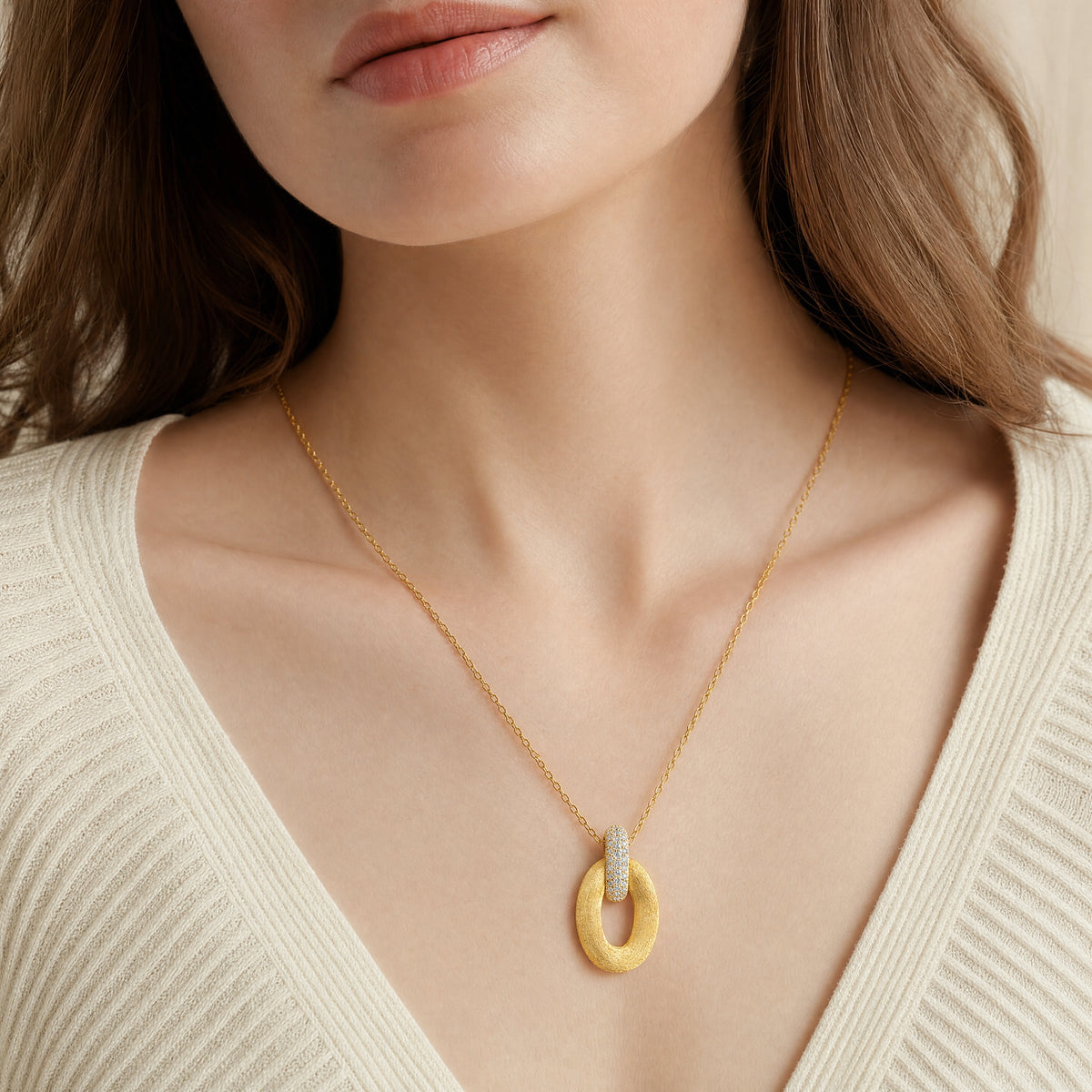Nanis 18k Yellow Gold Diamond Necklace — photo 2 of 2