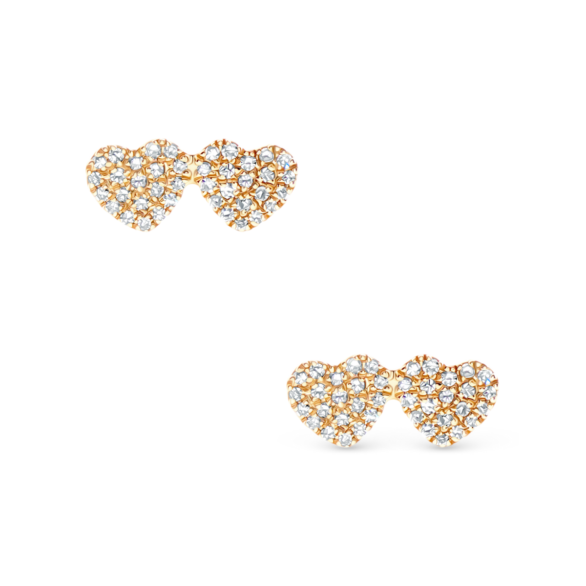 .18ct 14k Yellow Gold Diamond Stud Earrings — photo 1 of 1